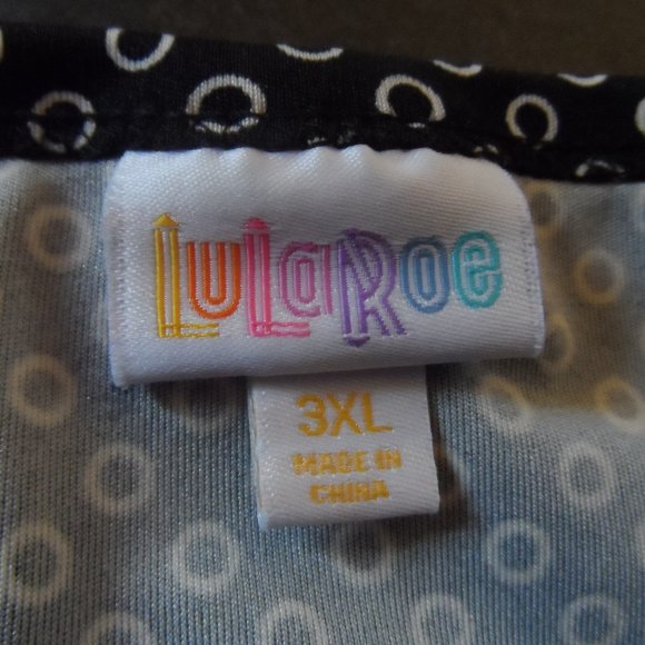 LuLaRoe Black/White Circle Dress - Size 3XL - Picture 5 of 6